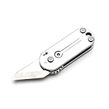 UENXRXE 1 Stück Mini Messer, Paketöffner, Mehrzweckwerkzeug Taschenmesser, EDC Klappmesser, Schlüsselanhänger Messer Klein für Karton, Paket, Karton, Kleine Geschenke für Männer Frauen
