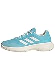 adidas Damen Gamecourt 2.0 Tennis Shoes Tennisschuhe, Light Aqua/Off White/Bright red, 40 2/3 EU