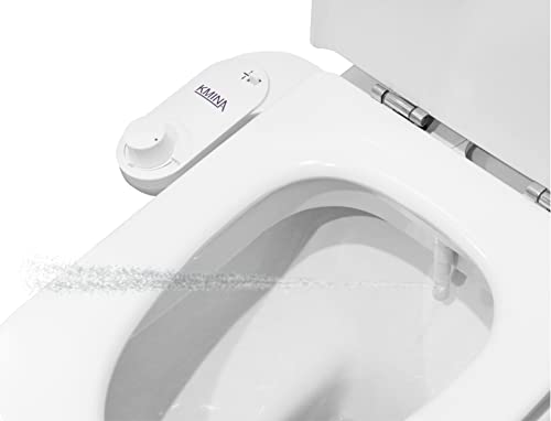 KMINA - Bidet Aufsatz für Toilette Kaltwasser, Bidet Toilettensitz, Bidet Einsatz für Toilette WC, Bidet WC Dusche, Bidet Toilettenaufsatz, Dusch WC Aufsatz, Nicht Elektrisch, Weiß.