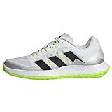 adidas Herren Forcebounce Volleyball Shoes Sneaker, FTWR White/core Black/Lucid Lemon, 43 1/3 EU