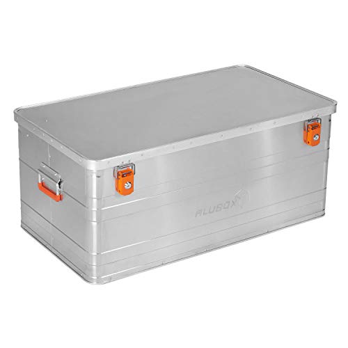 ALUBOX B140 - Aluminium Transportbox 140 Liter Alukiste mit Gummidichtung - Inhalt vor Staub und Spritzwasser geschützt, abschließbar