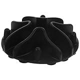 COLLBATH Langsamfressende Hundebrielschale Slow-Feeder-Schüssel Futterspender Hundenapf groß Fütterung Slow-Feeder-Einsatz für Hunde Langsame Hundeschale Kieselgel Black