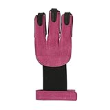 elToro Wild Colorz - Schiesshandschuh; Robustes Wildleder und attraktive Farben; mit flexiblen Gummiband; hochwertiger Handschuh für den Bogensport, Bogenschießen (S, Pink)