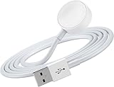 Ladekabel für Apple Watch, Uhr Kabel USB Schnellladegerät Tragbare Ladestation, 【MFi Zertifiziert】 Magnetisches Kabel Cable Kompatibel mit Apple Watch Series 8/7/6/5/4/3/2/1/Ultra/SE- Weiß