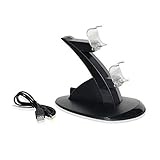 OSTENT USB LED Dual Ladestation Dock kompatibel für Sony PS4 Wireless Bluetooth Controller