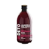 Deto Andrea Milano, Organischer Granatapfelessig mit Mutter, ungefiltert und unpasteurisiert, proteinreich, ideal auf Sommer-Salaten, Gemüse oder als Basis für Getränke, 500 ml