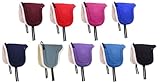 NETPROSHOP Bareback Pad Velour Reiten ohne Sattel mit Weichem Kunstfell Shetty/Pony/Full/XLFull, Groesse:Pony, Farbe:Pink