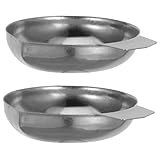 Alipis 2Stücke Waagenschale für Küchenwaage Rostfreies Mini Tablett für Präzises von Lebensmitteln Schmuck für Gastronomie