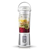 Ninja Blast Tragbarer Mixer / Blender / Smoothie Maker, 530ml Becher, Auslaufsicherer Deckel, Leistungsstarker Mini Standmixer, Kabellos & Wiederaufladbar, Zerkleinert Eis & Obst, Weiß, BC151EUWH