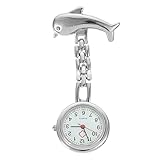 BESPORTBLE Brosche Taschenuhren Für Krankenschwestern Delphin Arzt Taschenuhr Krankenschwester Uhr Hängende Uhr Mode-Steampunk Silver