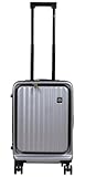 Handgepäck Laptop Business Trolley Tasche Notebook Koffer ABS Cabin Case Lissabon Silber