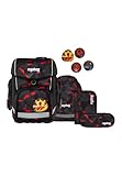 ergobag cubo Set ergonomischer Schulrucksack Klassisch 5-teilig 1. Klasse Grundschule für Mädchen und Jungen