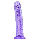 25 cm realistischer Dildo,großer lila dicker Anal-Penis mit starkem Saugnapf,XL Erwachsenen-Spielzeug,langer und dicker G-Punkt- und Vaginal-Dildo,geeignet für Männer,Frauen und Paare zur Masturbation