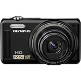 Olympus VR-320 Kompaktkamera, 14 MP, 1/2,3 Zoll CCD, 4288 x 3216 Pixel, Schwarz, 14 MP, 4288 x 3216 Pixel, CCD, 12,5 X, HD Schwarz