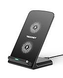 TECKNET Wireless Charger,15W Induktive Ladestation induktionsladegerät, Qi-Zertifiziert Kabelloses Laden für iPhone 15 14 13 12 Pro Mini XR XS Samsung Galaxy S23 S22 S21 Google Pixel