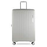 bugatti Hera Hartschalen-Koffer L mit 4-Rollen, Leichter Reise-Koffer aus PP Light in Creme