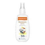 PAEDIPROTECT Sonnenspray Kinder Baby LSF 50+ 150 ml, Sonnencreme parfümfreies Spray, Gesicht Körper, Sonnenschutzspray vor UVA/UVB-Strahlung, Sonnencreme Spray, vegan, ohne Mikroplastik