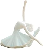 Yoga-Pose-Figuren Dame Statue Yoga Tanzende Statue Keramik Handwerk Skulptur für Zuhause Desktop Dekoration - Stil C