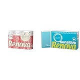 Renova Toilettenpapier Renova Grand Royal 4-lagig – 6 Rollen, 200074312, Large & Taschentücher Sensitive Pure - 6 Packungen weiße Taschentücher, 200072942, 54 Stück (1er Pack)