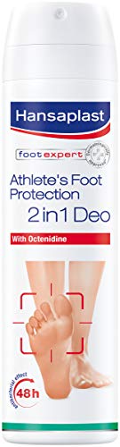 Hansaplast Fußpilz-Schutz 2in1 Deo 1er Pack (150 ml), antibakterielles Fußdeo mit 48h Schutz vor Fußgeruch, Fußspray zur Vorbeugung von Fußpilz