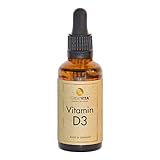 Vitamin D3 Tropfen - 30 ml | 1000 IE | Premium Qualität | 1020 Drops in MCT-Öl - GreatVita