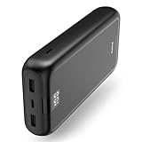 Hama Powerbank Performance 24 24000mAh (externer Akku mit 1x USB C + 2X USB A, Power Pack Zertifiziert, Akkupack Handy Zubehör, Tablet, Bluetooth-Box etc., tragbares Ladegerät klein) anthrazit