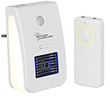 newgen medicals Lufterfrischer: 2in1-Ionisator-Luftreiniger & Nachtlicht, Fernbedienung, Timer, 20 m² (Baby-Nachtlicht Steckdose, LED-Lampen Steckdose, Zeitschaltuhr)