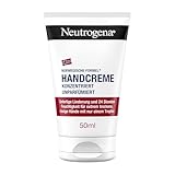 Neutrogena Handcreme konzentriert unparfümiert, beruhigende Feuchtigkeitscreme mit 40% Glycerin + Vitamin E, sofort feuchtigkeitsspendende Handcreme für sehr trockene Hände (50 ml)