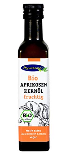Bio Aprikosenkernöl (250 ml) | Hochwertiges Speiseöl, fruchtig im Geschmack mit leichter Marzipannote | Geeignet auch zur Haut- und Haarpflege | Apothekenqualität aus deutscher Herstellung