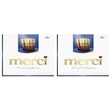 merci Finest Selection Helle Vielfalt – 1 x 250g – Gefüllte und nicht gefüllte Schokoladen-Spezialitäten (Packung mit 2)