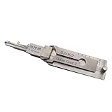 Qxiao SS002 Dietrich-Werkzeug für Doppelrillentürschloss Pro, 2-in-1-Decoder und Pick-Werkzeuge, Autoschlüssel-Leser, Mehrzweck-Wartung, Reparatur-Kits, robuste Handwerkzeuge