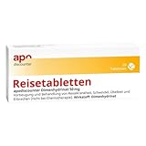 Reisetabletten Dimenhydrinat 50 mg Tabletten gegen Reiseübelkeit 20 stk