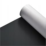 Ferromagnetische Folie selbstklebend Schwarz 61cm x 100 cm Breite Meterware in Stärken 0,4mm 0,5mm 1mm für Magnettafeln Büro Schule Lager Werkstatt Planung DIY Werbung Deko (61cm - 100 cm - 0,4 mm)