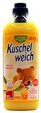 Kuschelweich Weichspüler Wilde Vanille (12x 1Liter = 456 WL) Hautverträglichkeit dermatologisch bestätigt, Weichspüler Kuschelweich ohne Mikroplastik (38 Waschladungen je L)