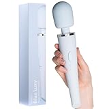 Magic Wand Sexspielzeug Vibrator für Frauen - Sinful Luxy Extra Leistungsstarker Massagestab - Leise, spritzwasserdicht und kabellos - 10 Vibrationseinstellungen - Blau