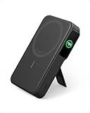 Anker MagGo Power Bank, Qi2-zertifiziertes 15W schnelles MagSafe-kompatibles mobiles Ladegerät, 10.000mAh Akku, Smartes Display & klappbarer Ständer, Für iPhone 15/14/13/12, Inkl. USB-C Kabel