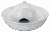 TRIXIE elektronischer Wasserspender 'Trinkbrunnen Vital Flow Mini, Keramik, 0,8 l/ø 24 × 10 cm, weiß' - 24468