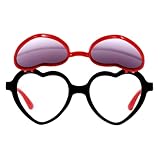 OUNONA 1Paar Herzförmige Sonnenbrille PC Ac Leicht und für Jungen und Mädchen im Alter von Jahren Accessoire für Outdoor Aktivitäten Wie Camping und Picknick