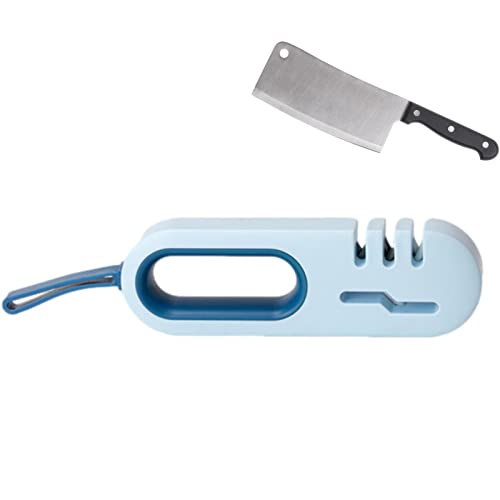 BORI Messerschärfer - Zubehör für professionelle 4-Stufen-Messer,Schnellschärfende Messer und Scheren mit doppeltem Verwendungszweck für Gemüse- und Obstmesser Arten von Messerscheren