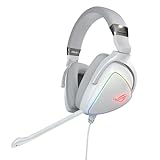 ASUS ROG Delta White Edition USB-C Gaming Headset (PC, PS4, Smartphones, Nintendo Switch, Aura Sync, ESS-Quad-DAC) weiss