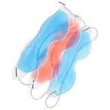 CLISPEED 3 Stück Eisschutzbedeckung gepolstert Cool Schwarz flüssig Kalte Kompresse für die Augen schlafmaske Therapie Augenmaske Gel -Augenmaske therapeutische Augenmaske Zufällige Farbe
