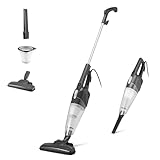Amazon Basics Stielstaubsauger, 2-in-1-Gerät mit Kabel, ECO-Motor, HEPA-Filter, geringes Gewicht, Schwarz
