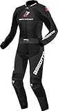 Bogotto Losail 2-Teiler Damen Motorrad Lederkombi, schwarz, 40