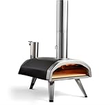 Ooni Fyra 12 Tragbarer Pellet-Pizzaofen – Vielseitiger Outdoor-Pizzaofen für Pizza, Fleisch, Fisch usw. – Neapolitanische Pizza in nur 60 Sekunden, erreicht 500 °C in nur 20 Minuten