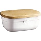 LXYDPZ Rechteckige Brotbox aus Keramik zur Lebensmittelaufbewahrung, Brotkasten für die Küchenarbeitsplatte, kreativer Brotaufbewahrungsbehälter mit Deckel zum minimalistischen Brotschneiden