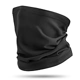 HASAGEI Schal Herren Schlauchschal Herren Damen Fleece Winddicht Loop-Schal Nackenwärmer Halswärmer für Laufen Skifahren Radfahren Snowboarden Klettern Motorradfahren Outdoor Schwarz