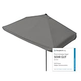 EASYmaxx Sonnenschirm rechteckig | 230 x 140 x 253 cm | für Balkon und Terrasse | passgenau für Wände | mit praktischer Handkurbel und Sonnenschutz UV-Schutz 40+ | spendet Schatten