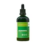 Chlorophyll Tropfen - Natürliches Chlorophyllin aus Alfalfa - Hochdosiert mit 200 mg pro Tagesdosis - Leicht dosierbar mit Pipette - Nur 3 Zutaten - 100 ml