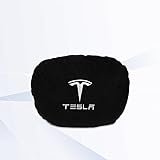eeRmda Autositz-Kopfstützen-Nackenkissen, für Tesla Model 3 Y S X, weiches Komfort-Nackenkissen, Kopfstützkissen, Autositzzubehör, schwarze Kopfstütze