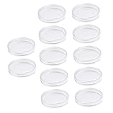 Gadpiparty 12 Stück Teiliges Acryl Münzschutzbox Transparente Runde Münzkapseln für Sichere Aufbewahrung für Münzsammler und Dekorative Münzdisplay Halter